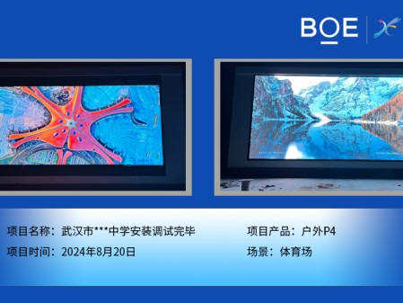 武漢市***中學安裝調(diào)試完畢